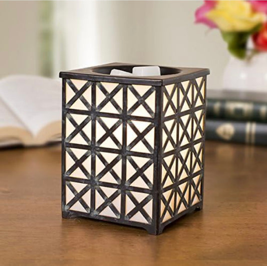 Brown Square Electric Warmer